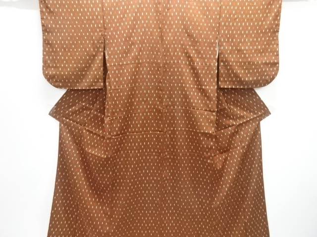 大正ロマン　抽象模様織出しお召し着物